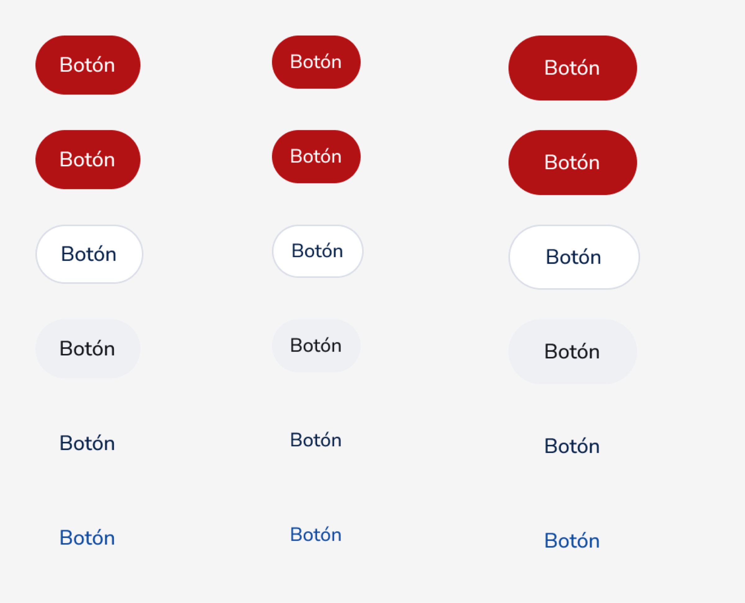 Variantes de botón